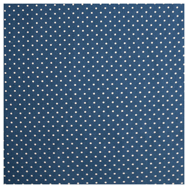 Baumwolle mini Tupfen indigo und weiß