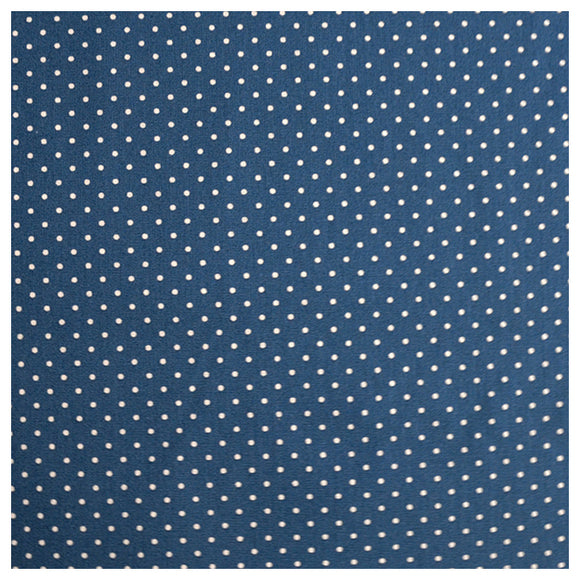 Baumwolle mini Tupfen indigo und weiß