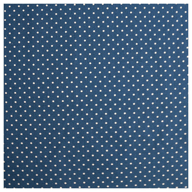 Baumwolle mini Tupfen indigo und weiß
