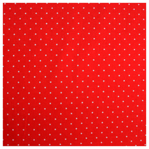 Baumwollsatin mini Tupfen rot/weiß