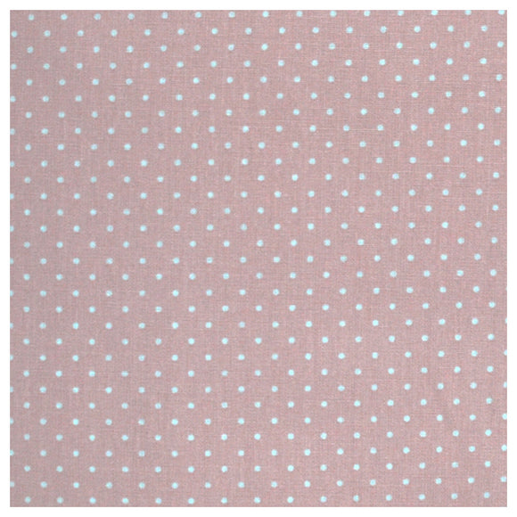 Baumwolle mini Tupfen rosa und weiß