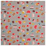 Jersey Lebkuchen grau