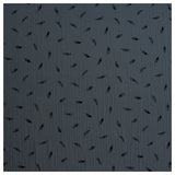 Musselin Baumwolle Federn blau