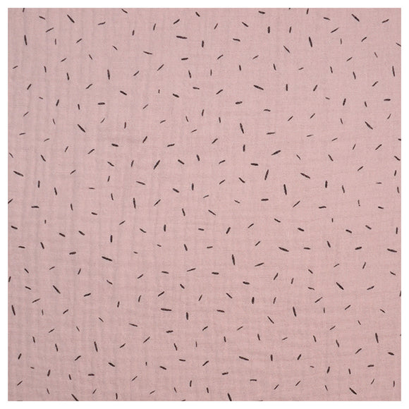 Musselin Baumwolle Confetti rosa