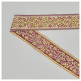 Jaquardband violett/natur 45mm