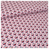 85cm Jersey Flower Power rosa