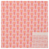 Baumwoll-Popelin graphic Flower light rose