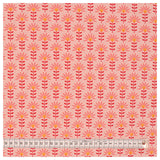 Baumwoll-Popelin graphic Flower light rose