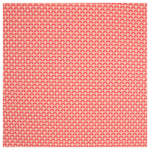 Baumwoll-Popelin graphic Flowers rosa