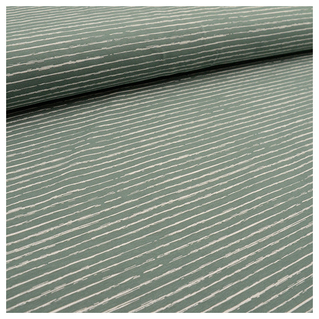 Jersey Streifen grün/weiß