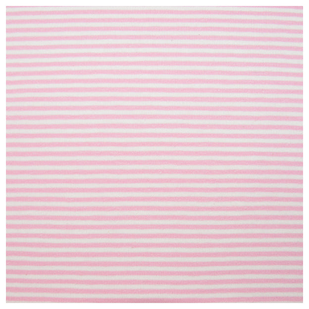 Jersey Streifen rosa/weiß 2mm