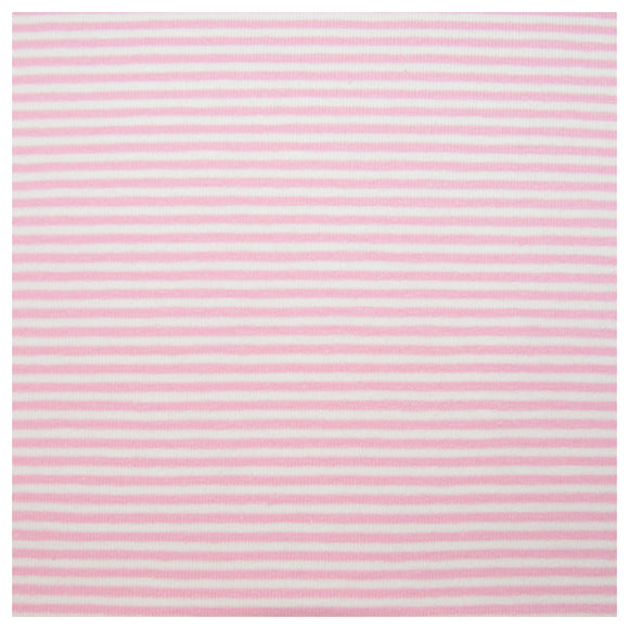 Jersey Streifen rosa/weiß 2mm