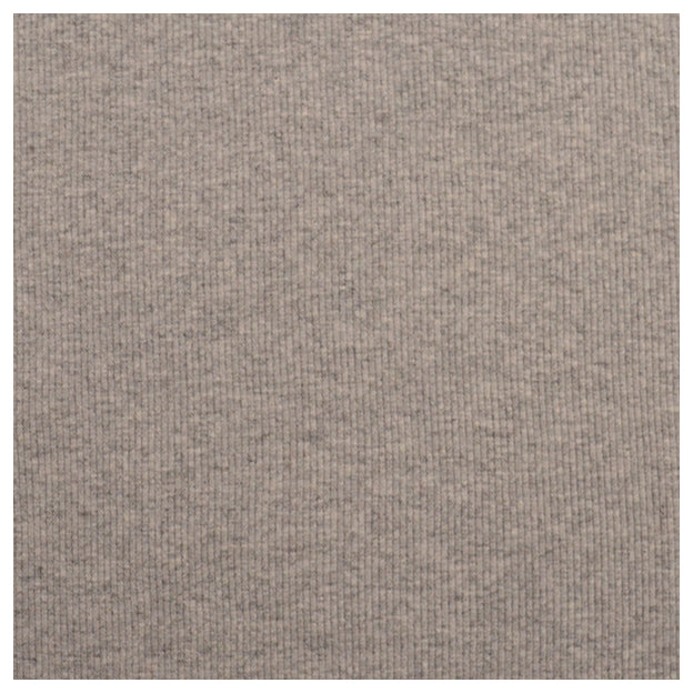 Rippbündchen schmal hellgrau meliert