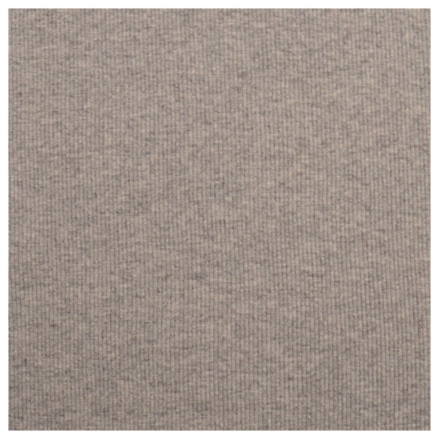 Rippbündchen schmal hellgrau meliert