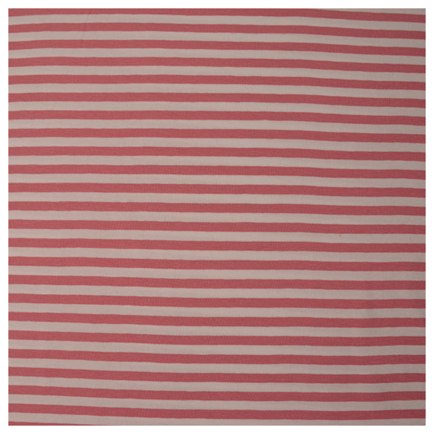 Jersey Streifen rosa/weiß 6mm