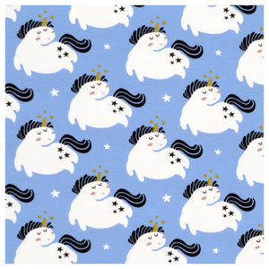 Jersey Happy Unicorn hellblau
