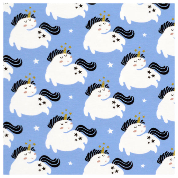 Jersey Happy Unicorn hellblau