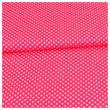 Baumwolle Tupfen pink/weiß 2mm