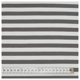 French Terry Streifen grau und weiß 10mm