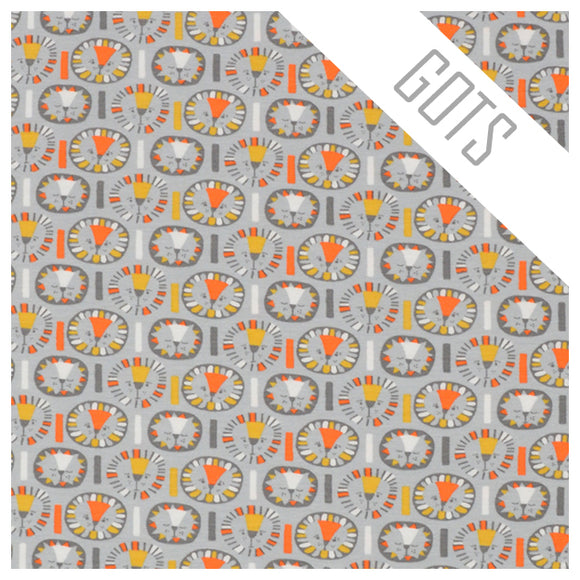 125cm Jersey Löwe grau organic