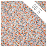 80cm Musselin Baumwolle kleine Blümchen Bio