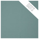 Baumwolljersey uni blau matt GOTS
