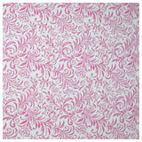 80cm Baumwollstoff Ornamente pink/weiß